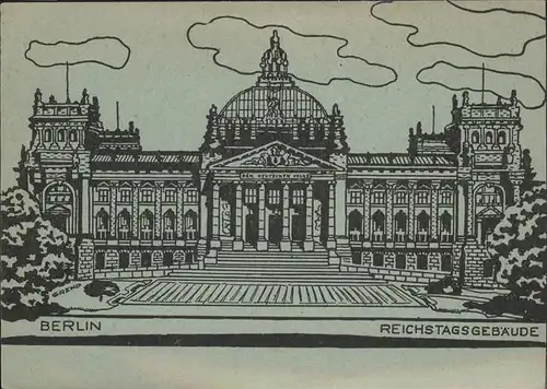 Berlin Reichstagsgebaeude Kat. Berlin