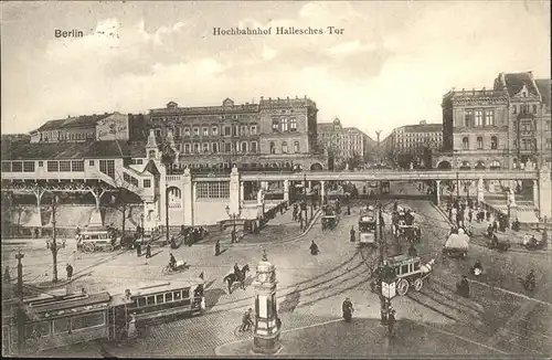 Berlin Hochbahnhof Hallesches Tor Kat. Berlin