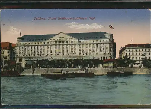 Koblenz Coblenz Hotel Bellevue Koblenzer Hof Kat. Koblenz