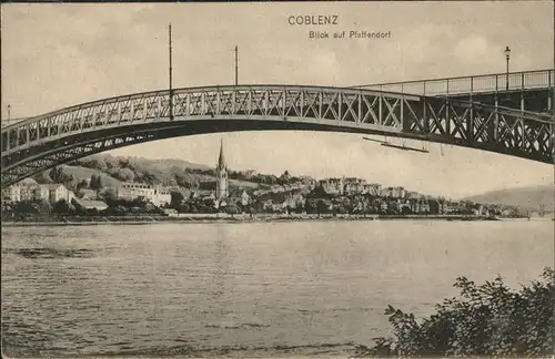 Koblenz Coblenz Bruecke Pfaffendorf Kat. Koblenz