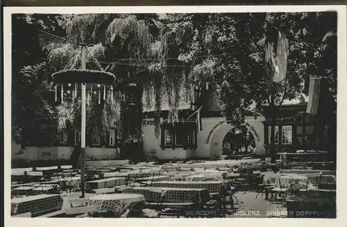 Koblenz Coblenz innerer Dorfplatz Weindorf Winzerfest Kat. Koblenz