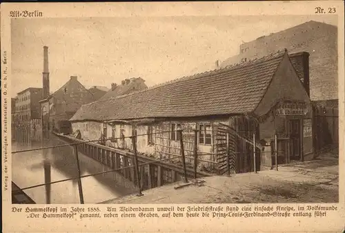 Berlin Der Hammelkopf im Jahre 1888 Kat. Berlin