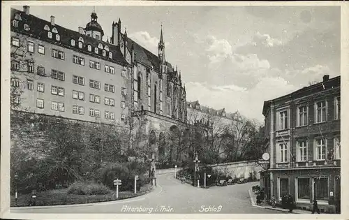 Altenburg Thueringen Auffahrt zum Schloss Kat. Altenburg