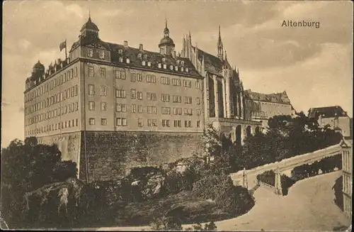 Altenburg Thueringen Auffahrt zum Schloss Kat. Altenburg