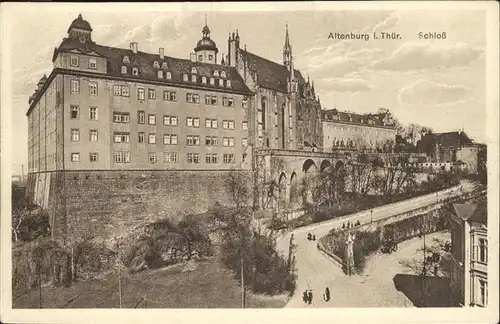 Altenburg Thueringen Auffahrt zum Schloss Kat. Altenburg