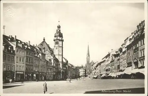 Altenburg Thueringen Rathaus Kirche Markt Kat. Altenburg