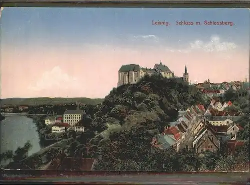 Leisnig Schloss mit Schlossberg Kat. Leisnig