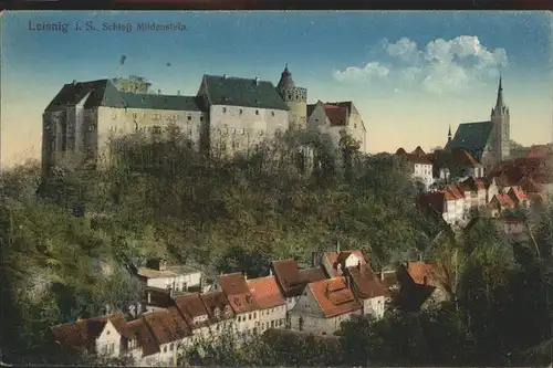 Leisnig Schloss Mildenstein mit Umgebung Feldpost Kat. Leisnig