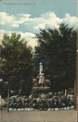 Leisnig Heimatbrunnen Feldpost Kat. Leisnig