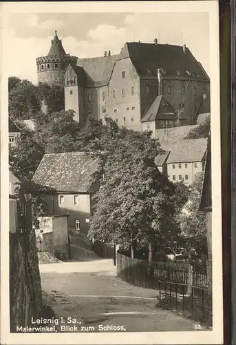 Leisnig Malerwinkel Schloss Kat. Leisnig