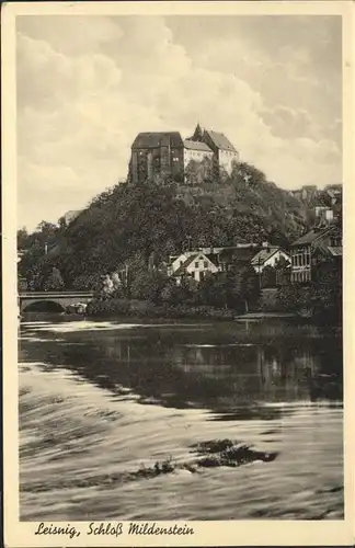 Leisnig Schloss Mildenstein Mulde Kat. Leisnig