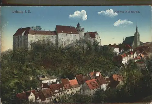 Leisnig Schloss Mildenstein mit Kirche Feldpost Kat. Leisnig