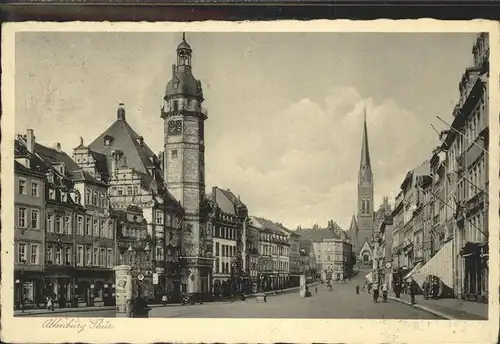 Altenburg Thueringen Rathaus und Kirche Kat. Altenburg