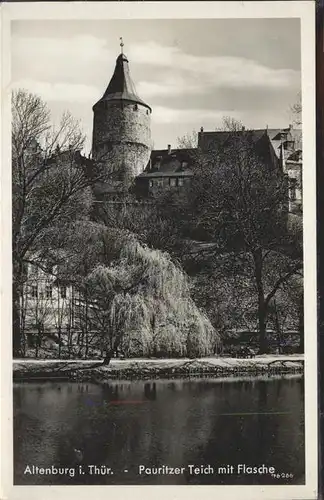 Altenburg Thueringen Pauritzer Teich mit Flasche Kat. Altenburg