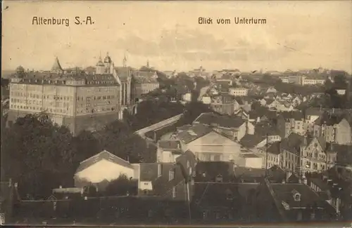Altenburg Thueringen Blick vom Unterturm Feldpost Kat. Altenburg