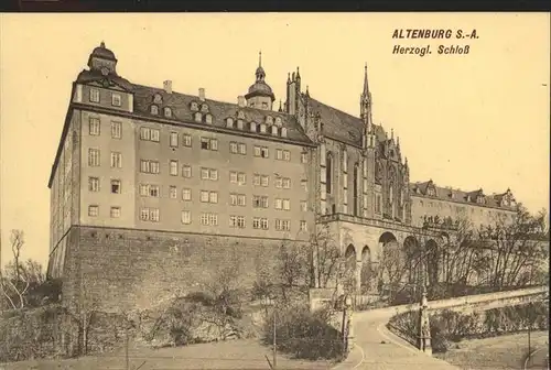 Altenburg Thueringen Auffahrt zum Schloss Kat. Altenburg