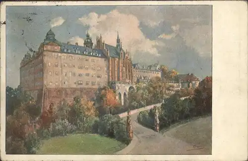 Altenburg Thueringen Auffahrt zum Schloss Kat. Altenburg