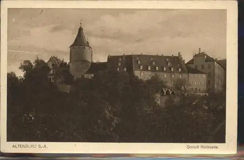 Altenburg Thueringen Schloss Rueckseite Kat. Altenburg