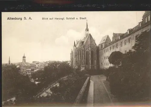 Altenburg Thueringen Herzogl Schloss und Stadt Kat. Altenburg