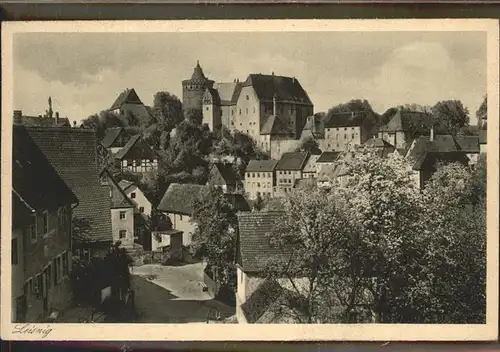 Leisnig Blick auf die Stadt Kat. Leisnig