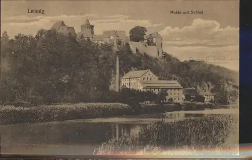Leisnig Mulde mit Schloss Kat. Leisnig