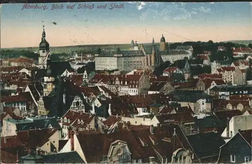 Altenburg Thueringen Blick auf Stadt und Schloss Kat. Altenburg