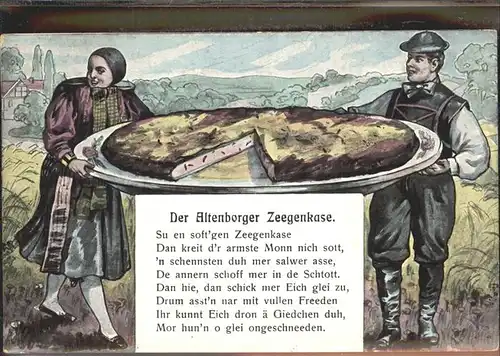 Altenburg Thueringen Altenburger Zeegenkase Karikatur Kat. Altenburg