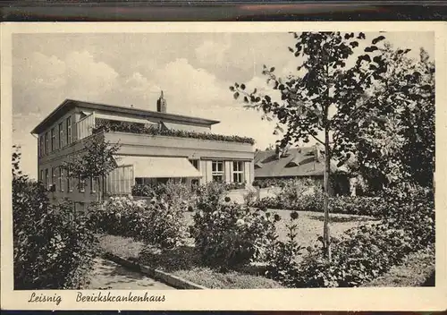 Leisnig Bezirkskrankenhaus Feldpost Kat. Leisnig