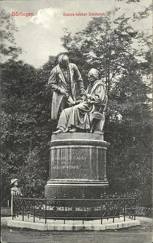 Goettingen Niedersachsen Gauss Weber Denkmal / Goettingen /Goettingen LKR