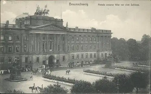 Braunschweig Parade vor dem Schloss Kat. Braunschweig