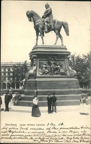 Hamburg Kaiser Wilhelm Denkmal Kat. Hamburg