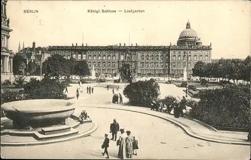 Berlin Koenigliches Schloss Lustgarten Kat. Berlin