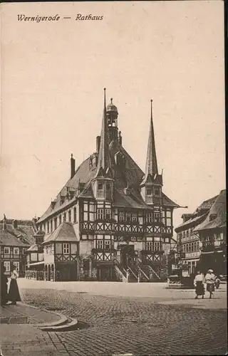 wz74806 Wernigerode Harz Rathaus Kategorie. Wernigerode Alte Ansichtskarten