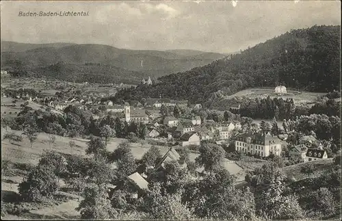 Lichtental Panorama Kat. Baden Baden