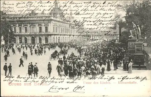 Berlin Unter den Linden Ruhmeshalle Kat. Berlin