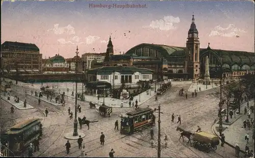 Hamburg Hauptbahnhof Strassenbahn Kat. Hamburg