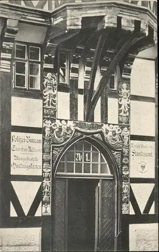 Goslar Alte Holzschnitzerei am Standesamt Kat. Goslar