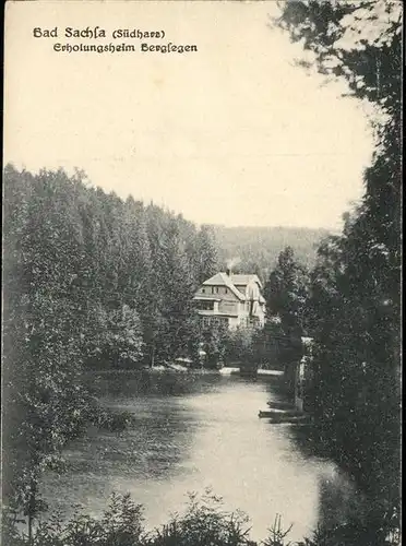 Bad Sachsa Harz Erholungsheim Bergsegen See Kat. Bad Sachsa