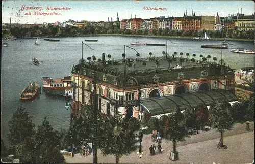 Hamburg Binnenalster Pavillon Alsterdamm Kat. Hamburg