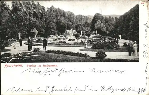 Pforzheim Partie im Stadtgarten Kat. Pforzheim