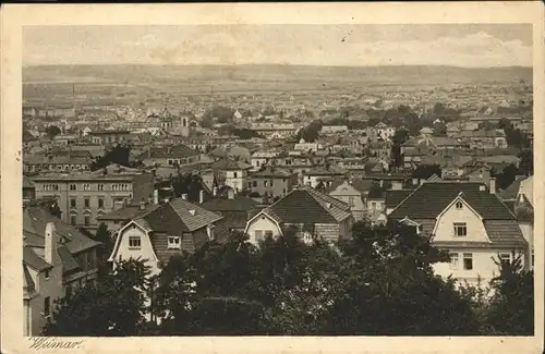 Weimar Thueringen Blick ueber die Stadt Kat. Weimar