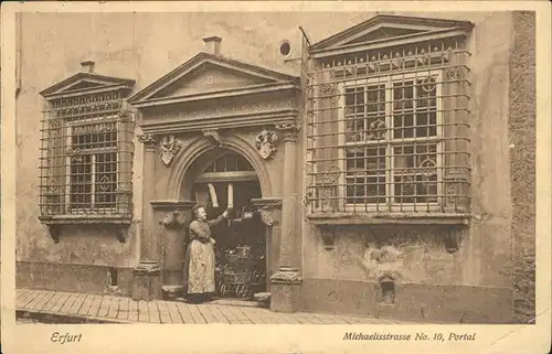 Erfurt Michalisstrasse No. 10 Portal Kat. Erfurt