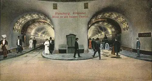 Hamburg Elbtunnel Kat. Hamburg