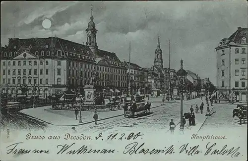 Dresden Hauptstrasse Denkmal Kat. Dresden