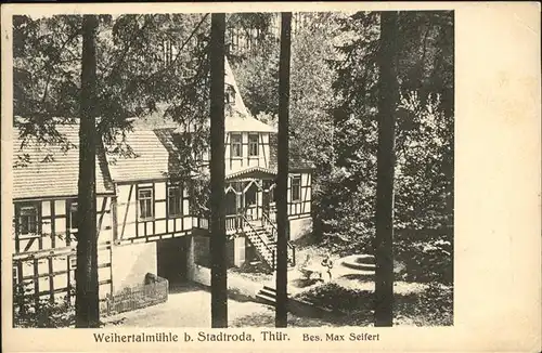 Stadtroda Thueringen Weihertalmuehle Kat. Stadtroda