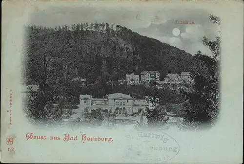 Bad Harzburg Kurhaus im Mondschein Kat. Bad Harzburg