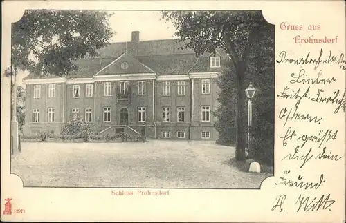 Pronstorf Schloss Prohnsdorf Kat. Pronstorf