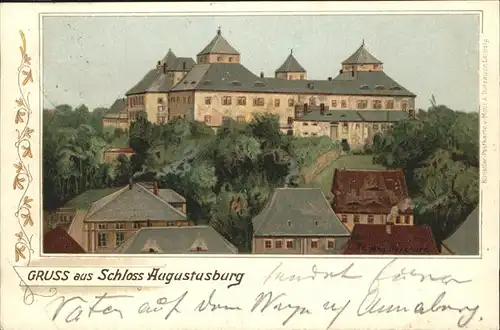 Augustusburg Schloss Bahnpost Kat. Augustusburg