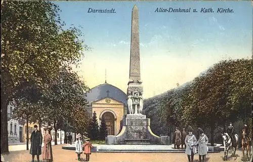 Darmstadt Alice Denkmal Kath. Kirche Kat. Darmstadt