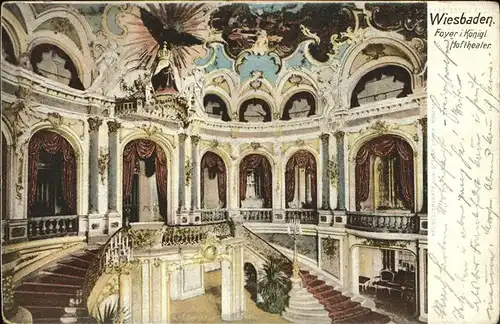 Wiesbaden Foyer Koenigliches Hoftheater Kat. Wiesbaden